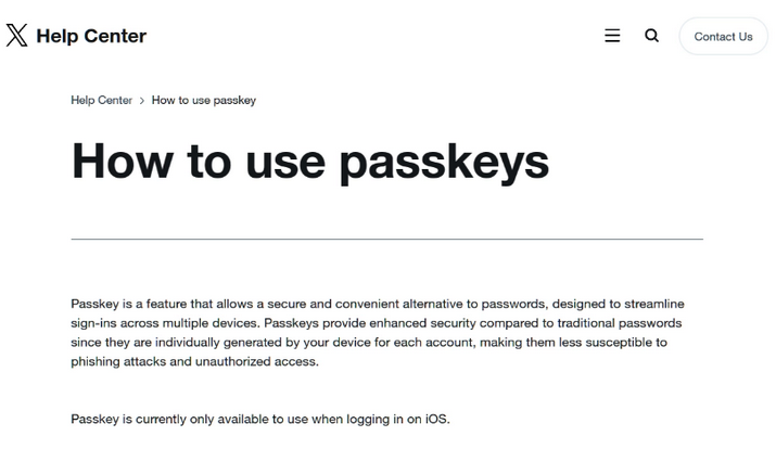 卫东苹果维修店铺分享iOS用户如何通过通行密钥(Passkey)登录 