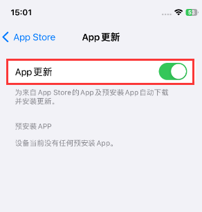 卫东苹果15维修中心如何让iPhone15APP自动更新